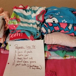 Girls size 7/8 PJ's ....GUC/ Nonsmoking home